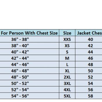 sizechart