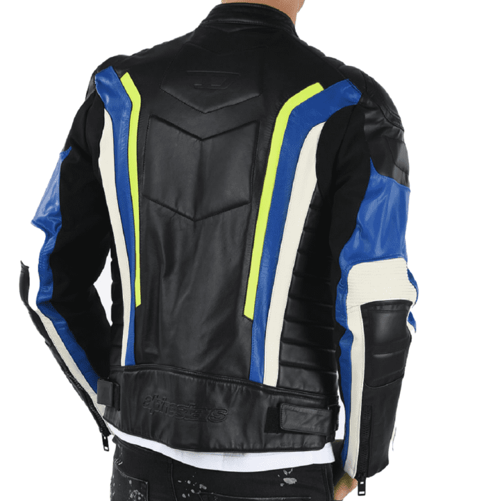 Men's Slim Fit Black Motorcycle Biker Jacket