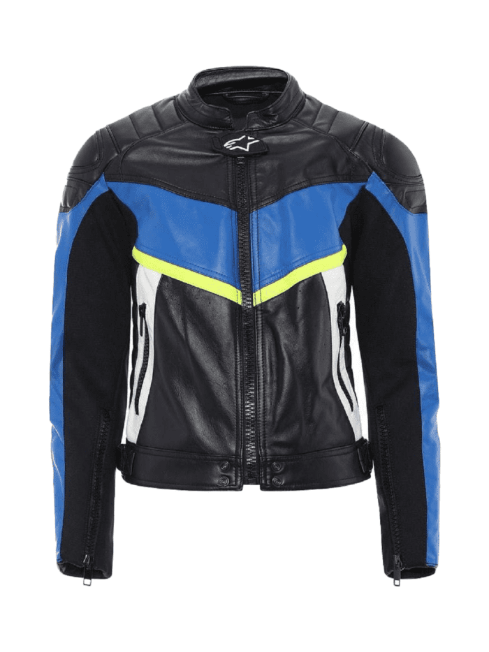 Men's Slim Fit Black Motorcycle Biker Jacket