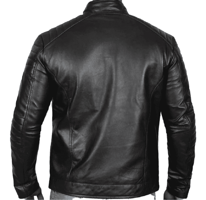Men's Oregon Black Cafe Racer Jacket