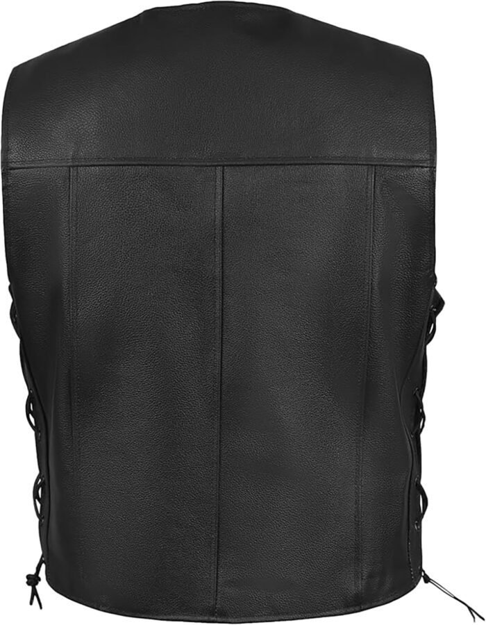Men and Women Leather Motorbike Club Vest