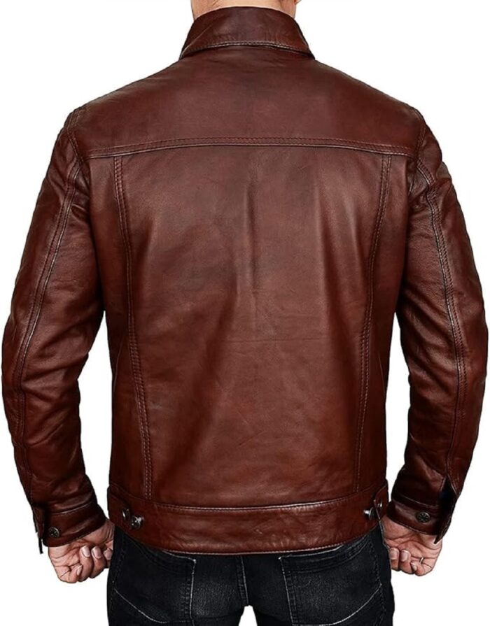 Men's Classic Fashion Motorcycle Leather Jacket