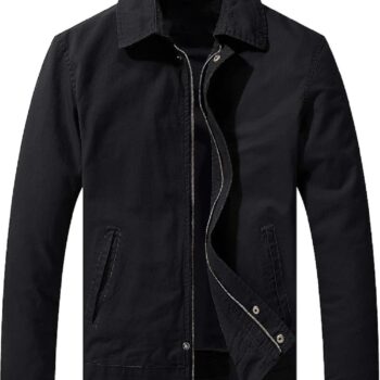 Men Lightweight Green Black Jacket For All Season