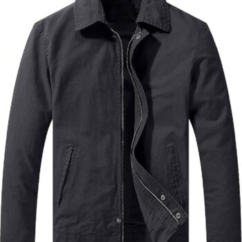 Men Lightweight Gray Cotton Jacket For All Season